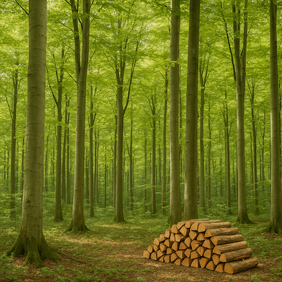 nachhaltige Forstwirtschaft, regionales Brennholz